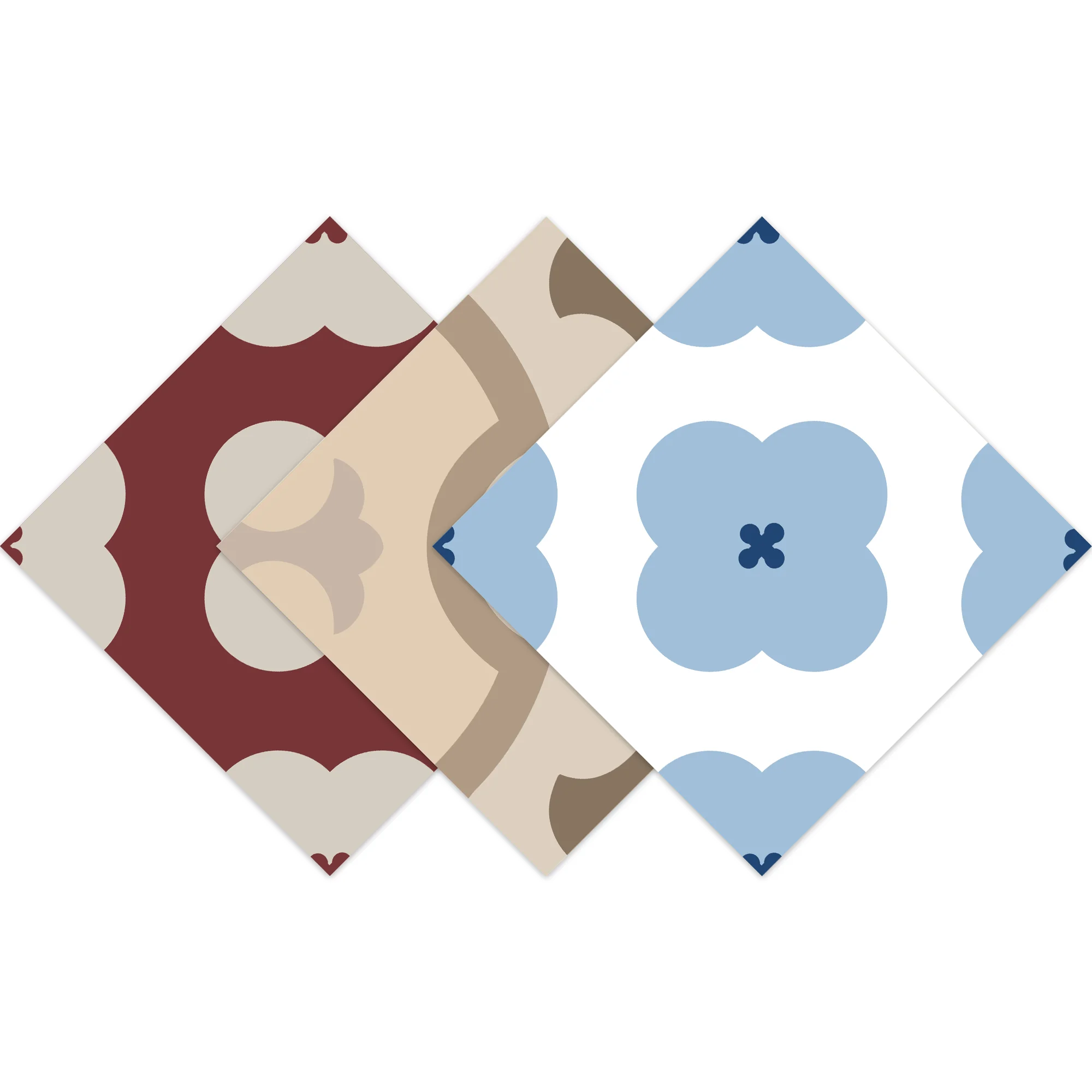 Customized low moq self adhesive pvc floor tile covering home decor