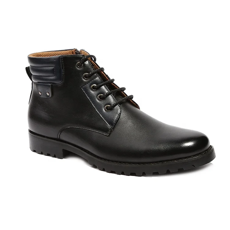 Most popular pure leather riding boots motorcycle with zipper wholesale