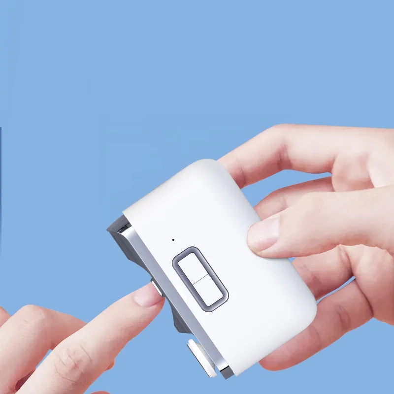 2 в 1 Умная электрическая автоматическая машинка для стрижки ногтей usb перезаряжаемая маникюра триммер пальцев со светодиодной подсветкой