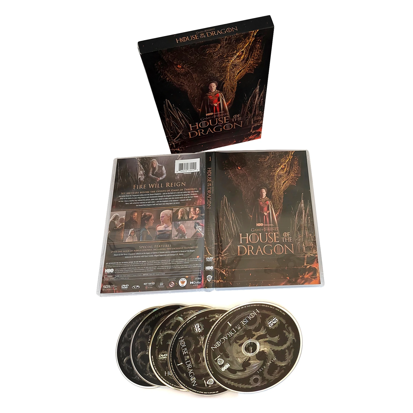 House of the Dragon Season 1 5discs new release wholesale dvd movies tv series eBay hot selling dvd in bulk free shipping