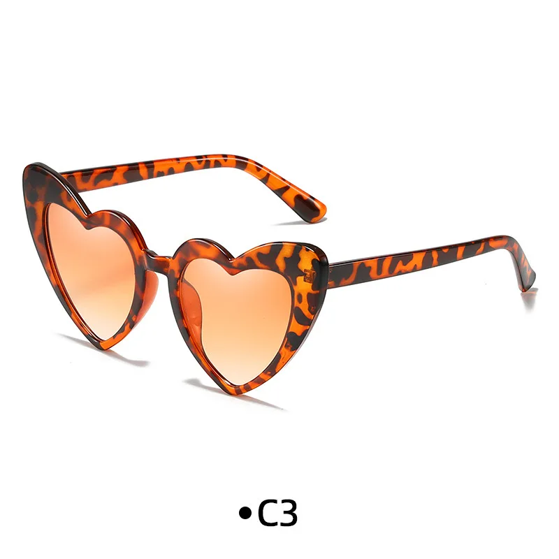 Free samples Custom Logo Pc Colorful Sweet Love Roses Hearts Pink Sunglasses Fashion Women Heart Shaped Sunglasses