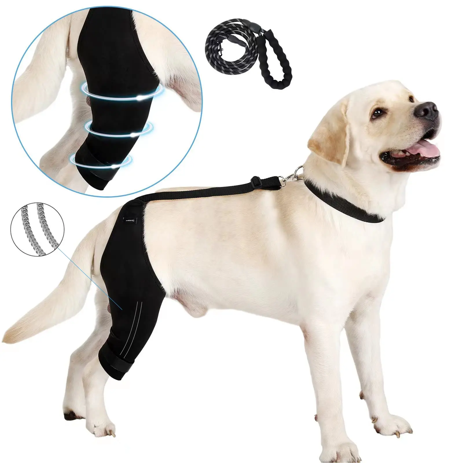 Dog Knee Brace Dog Leg Brace for Sprain ACL, CCL, Arthriti-Keep The Joint Warm and Stable, Dog Rear Leg Luxating Patella Brace