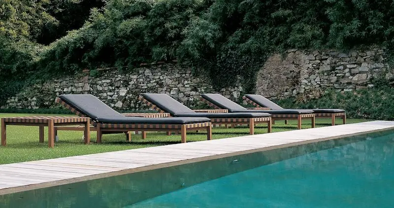 
Luxury modern rattan wicker swimming pool patio outdoor chair sun lounger 