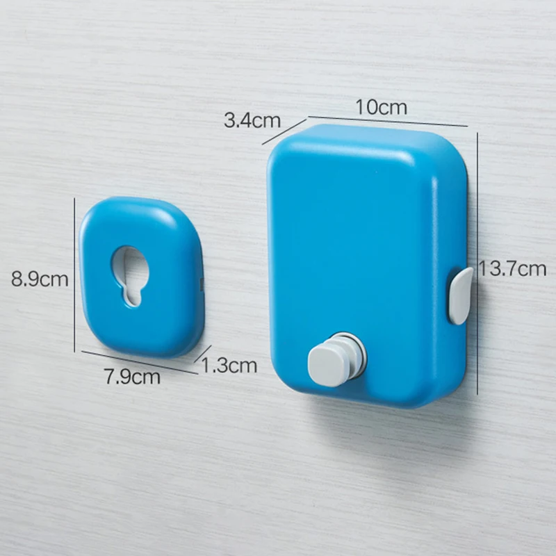 Retractable Clothesline Indoor Outdoor Clothes Line Heavy Duty Clothes Drying Laundry Line Wall Mounted Drying Rack Clothing Lin