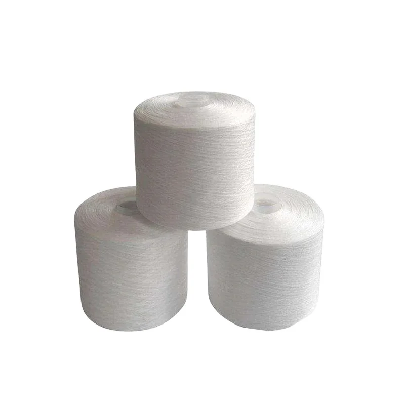 20/2 30/2 40/2 50/2 raw white paper cone dye tube Ring spun TFO quality 100% spun polyester yarn for sewing thread