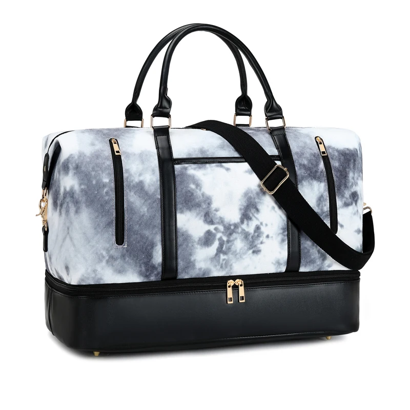 Waterproof Fashion Women Tote Duffle Overnight Weekend Duffel Travel Bag