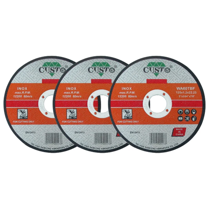 CUSTO Abrasive Manufacturer Korea 115mm Abrasive Cutting Disc Cutting Wheel for Inox Stainless Steel