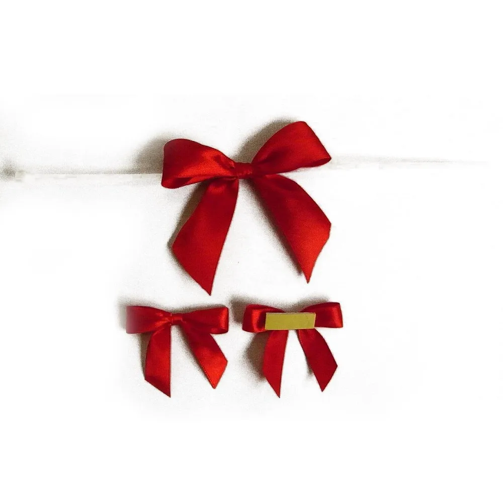 Velvet Butterfly Ribbon Tie Bow with wrap gift/flower packing