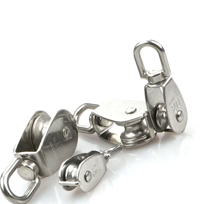 steel cable guide roller single Pulley Block construction lift pulley rope lifting pulley