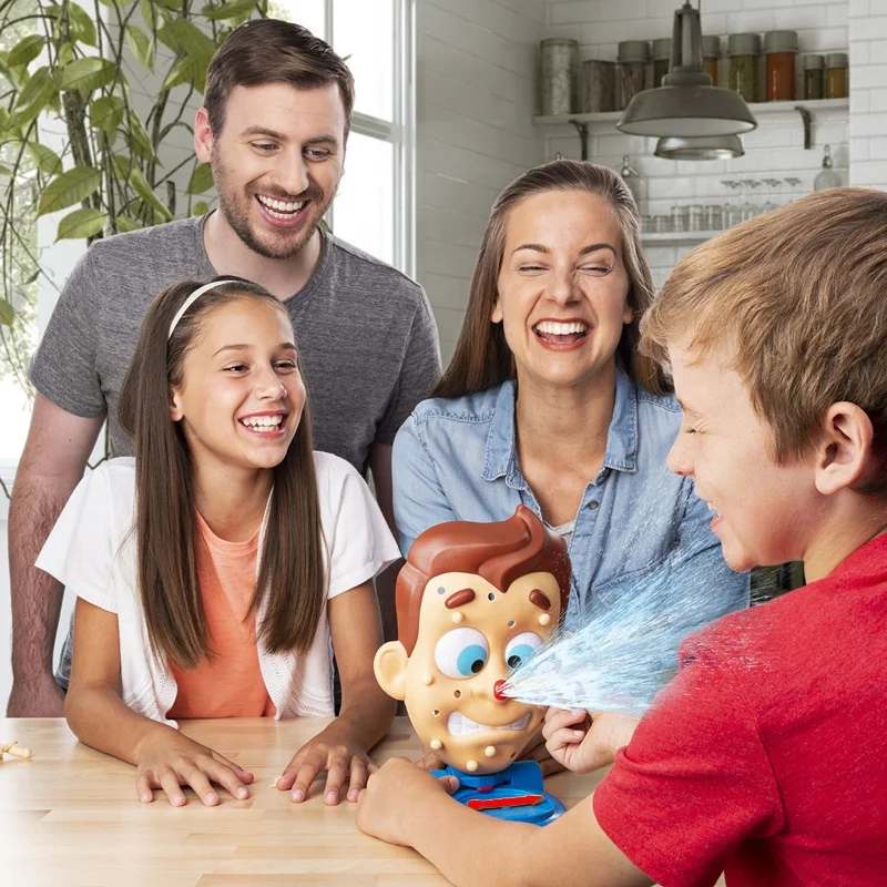 Novelty Toys Popping Pimple Parent-Child Board Funny Family Party Games Simulate Face Shape Squeeze Acne Toy