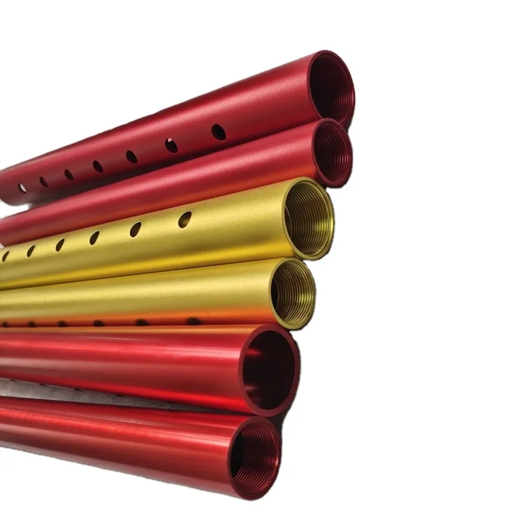 High Quality Anodized Aluminum Tube CNC Machine Parts Material 6063 6061 7075 Round aluminum Pipes