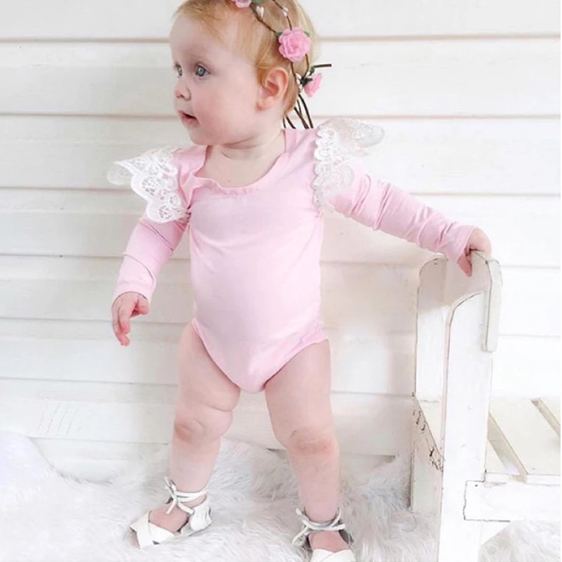 
Wholesale baby girl clothes long sleeve new born baby rompers summer clothing 