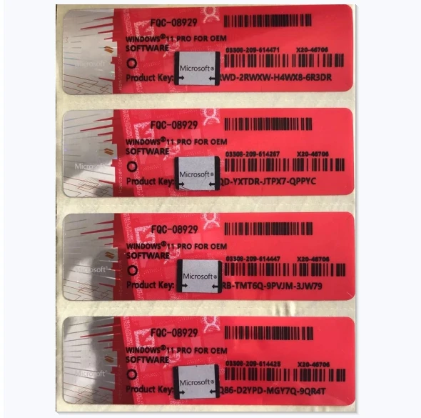 Оптовая продажа Win 10 Pro Oem розничный ключ онлайн Активация Coa наклейка с розничным ключом