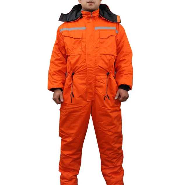 Freezer Winter Cold Protective Hi Vis Coverall Working Uniform