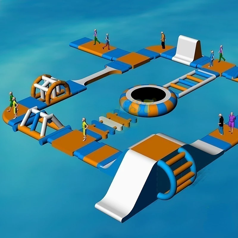 Large Custom Size Inflatable Ocean Water Park Water Amusement Park