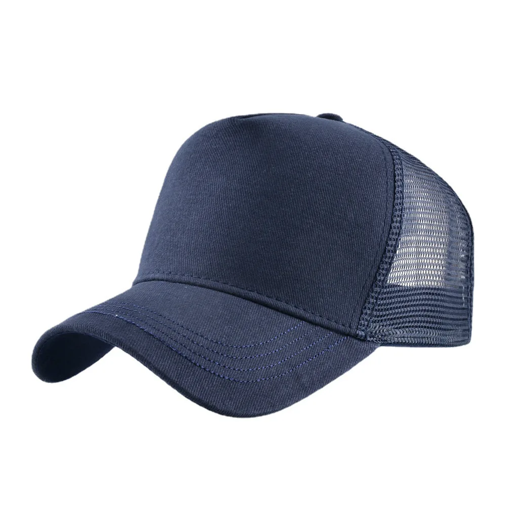 Custom foam front back mesh navy blue gorros sports hats australian big size trucker hat