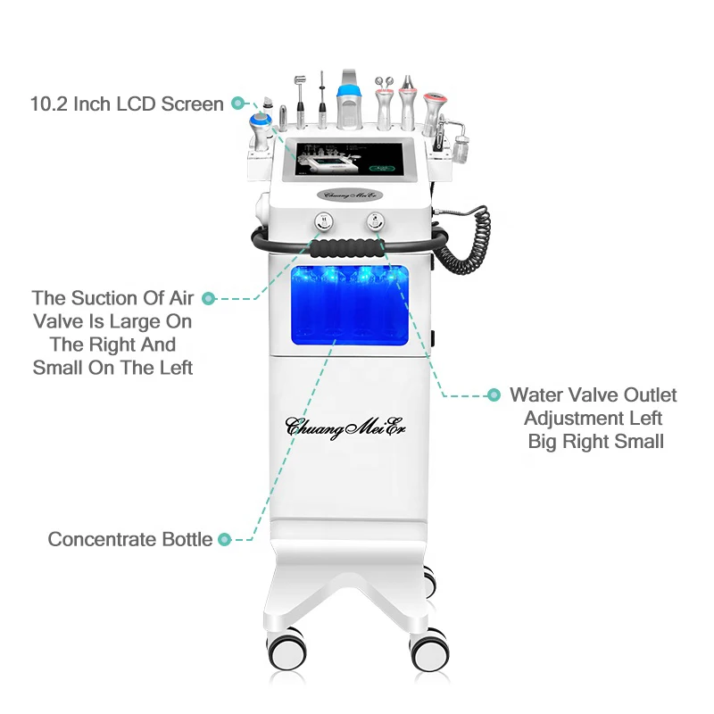 Professional 10 In 1 Hydro Oxygen Facial Water Peel domestos aqua Dermabrasion Hydrabrasion Machine Hydrodermabrasion Machine