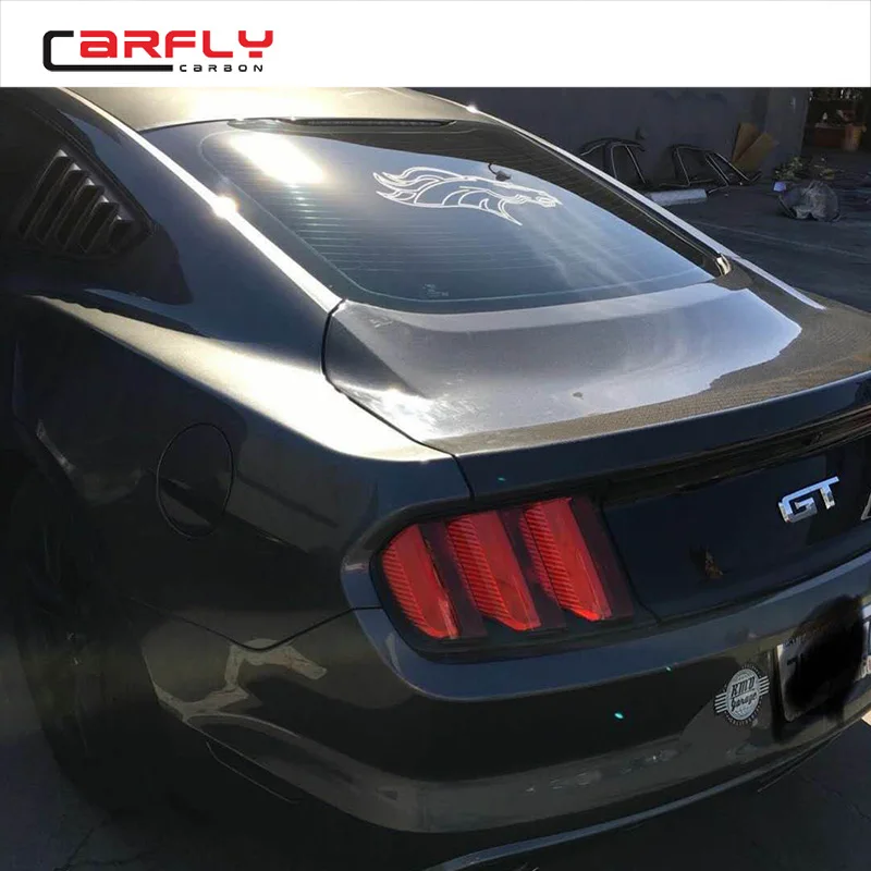 Full Carbon fiber  Rear Trunk lid for Mustang 2015-2023 Double side carbon