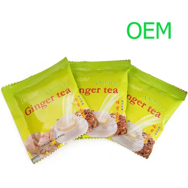 Wholesale Price Halal Certified Instant drink customize Logo Packaging Boxes Instant Ginger Tea with Honey