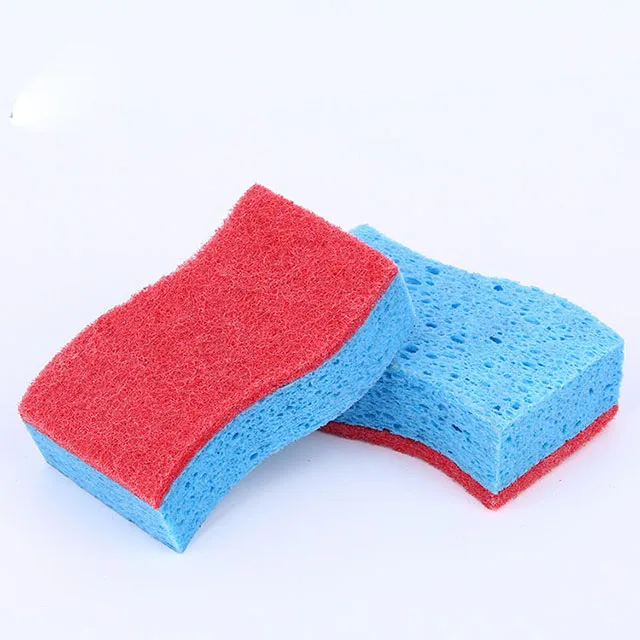 Sponge Powerful Kitchen Cleaning Polyurethane Yellow OEM Color Feature Eco Material Pad Origin Dishes Free Quality GUA ODM