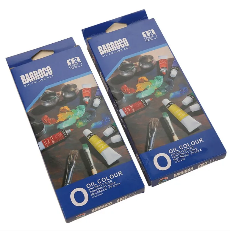 Оптовая продажа художественные масляные краски Изобразительное искусство масло цвет набор 12 мл 12 видов цветов