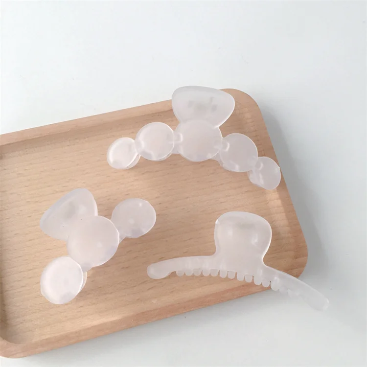 Transparent Hair Claw Clips Flower Simple Temperament Shark  Head Hair  Clip