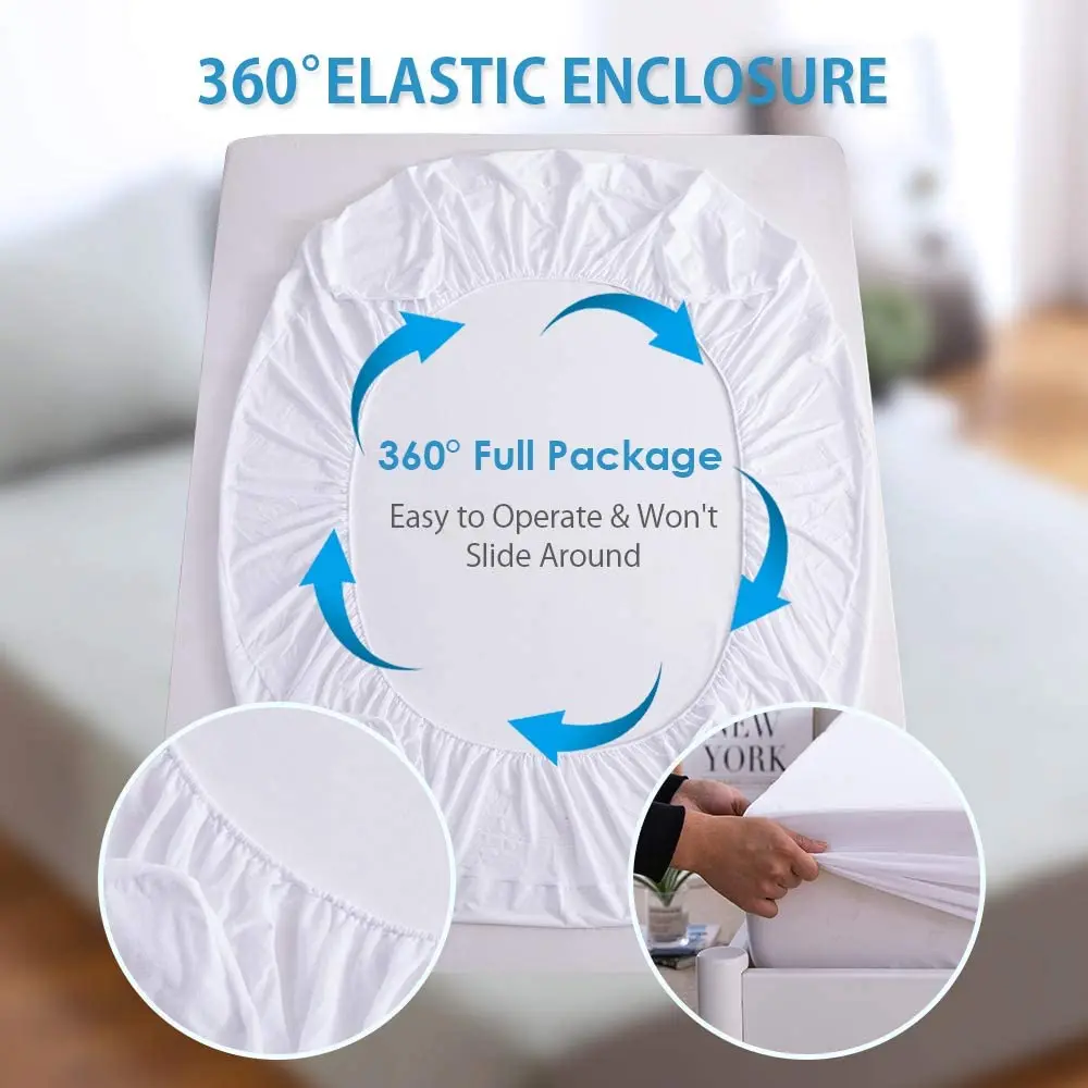 Оптовая продажа анти-бактерии Водонепроницаемый Матрас простыня крышка