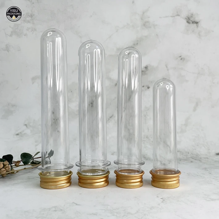 Wholesale Transparent Clear Plastic Test Tube Rack Packaging Plastic Candy Tube