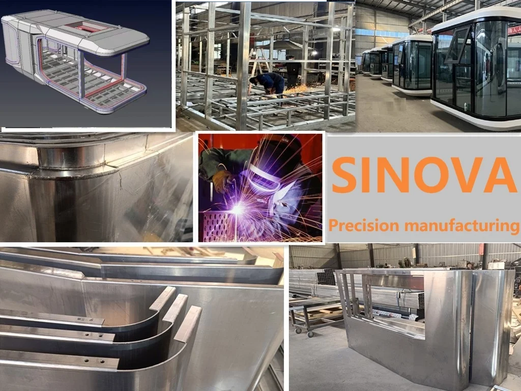 2024 Trending Modern Outdoor ECO Modular Container House Mini Space Capsule Room hotel Prefab Tiny House Mobile Home Log Cabin