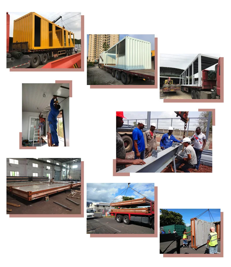 Luxury prefab house modular container homes 40 feet 20 feet steel structure