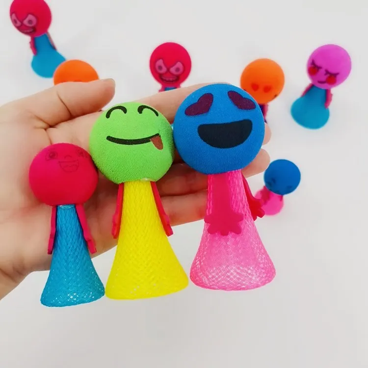 
Creative and novel plastic cute cartoon bounce elf expression doll 