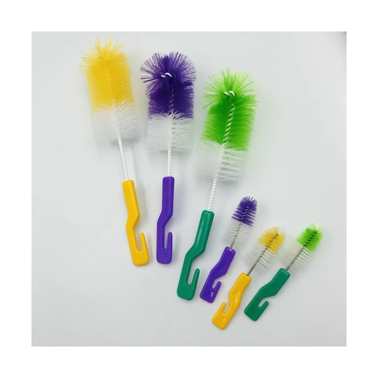 Straight Handle Water Bottle Cleaning Bottle Brush Set