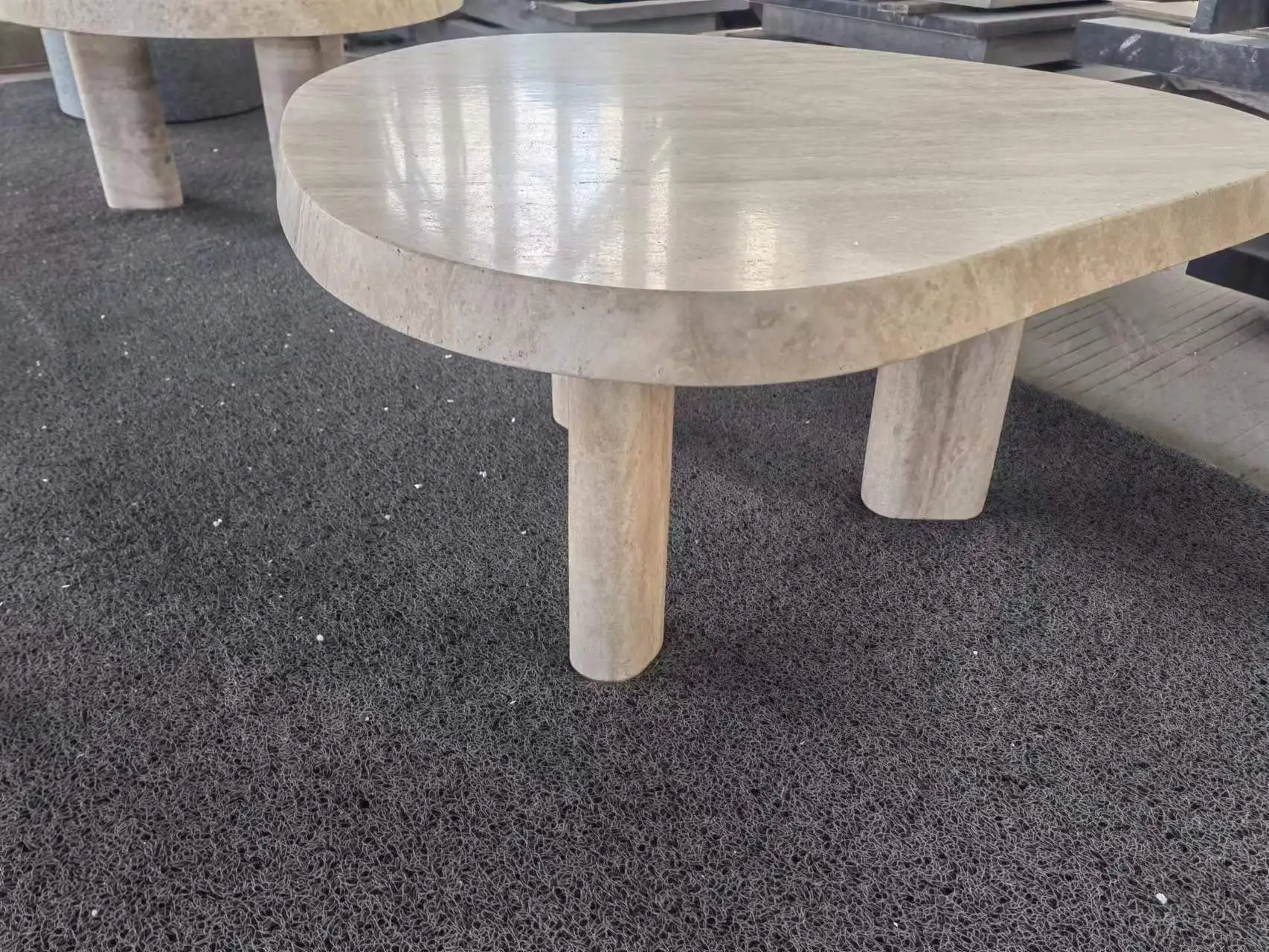 Small table for indoor and outdoor, natural stone table