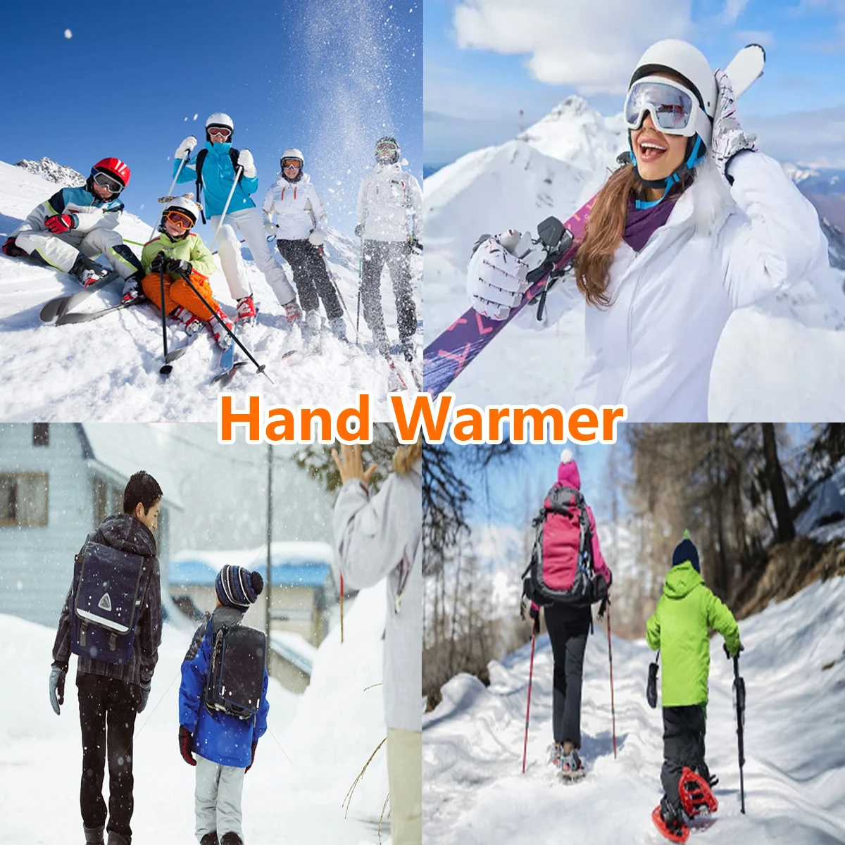 Factory low price wholesale custom 8 hours lasting heat Big Size self-heating hand warmer  two pieces Winter Hand Warmer Patch