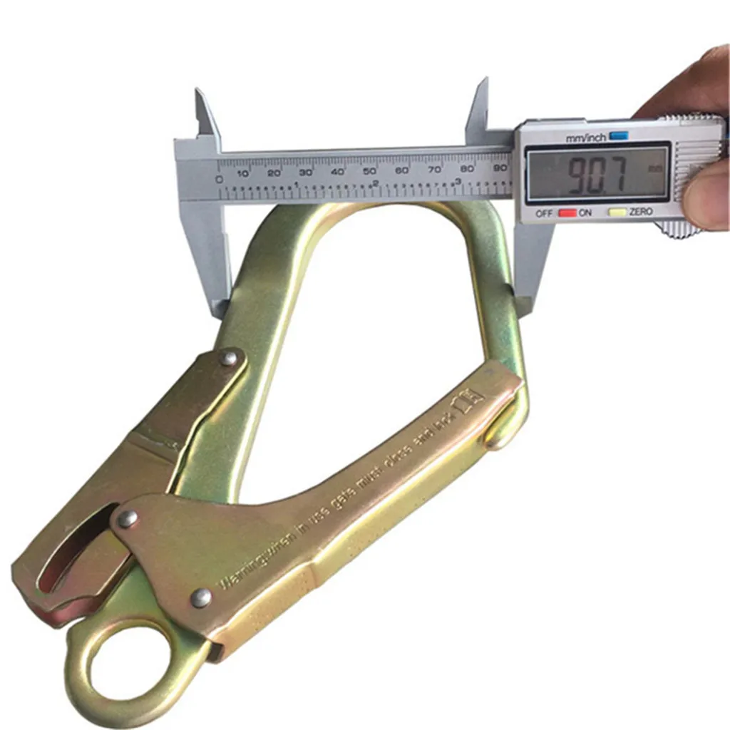 110 mm*218 mm CE certification 25 Kn Factory Double Action Safety  Steel Snap Hook Large Gate Hook Double-locking hook