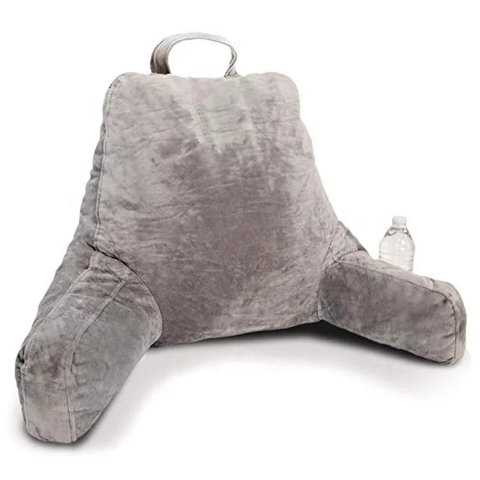 White Bed BackRest TV Pillow Shredded Memory Foam Reading Pillow