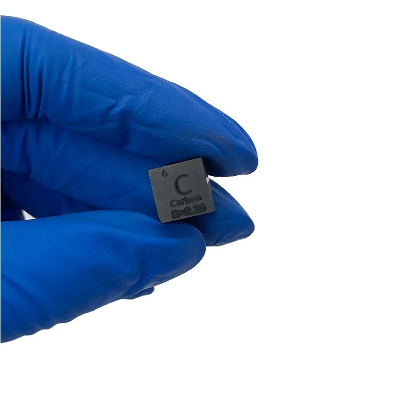 Customized Carbon Metal Cubes 10mm High Density 99.9% C Carbon Lumps for University Study