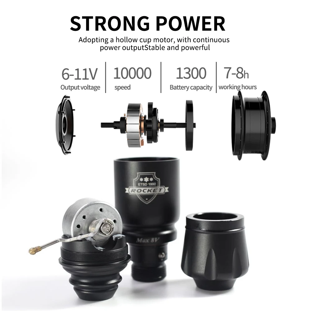 Powerful Wireless Tattoo Machine Rotary Pen Mini Wireless Battery Set Tattoo Kits for Permanent Makeup Accessories for Tattoo