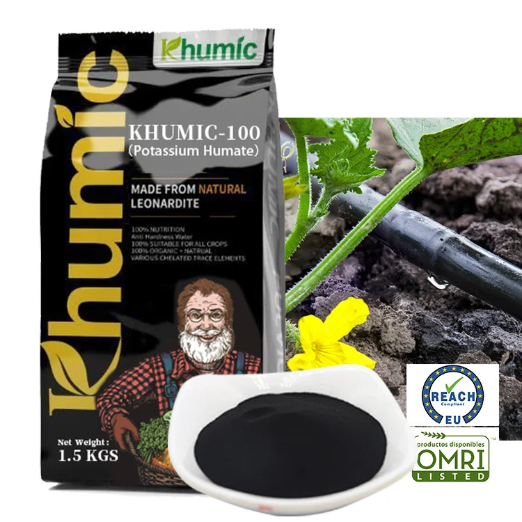 Potassium Humate high grade Leonardite 100% water soluble humic acid Powder suppliers
