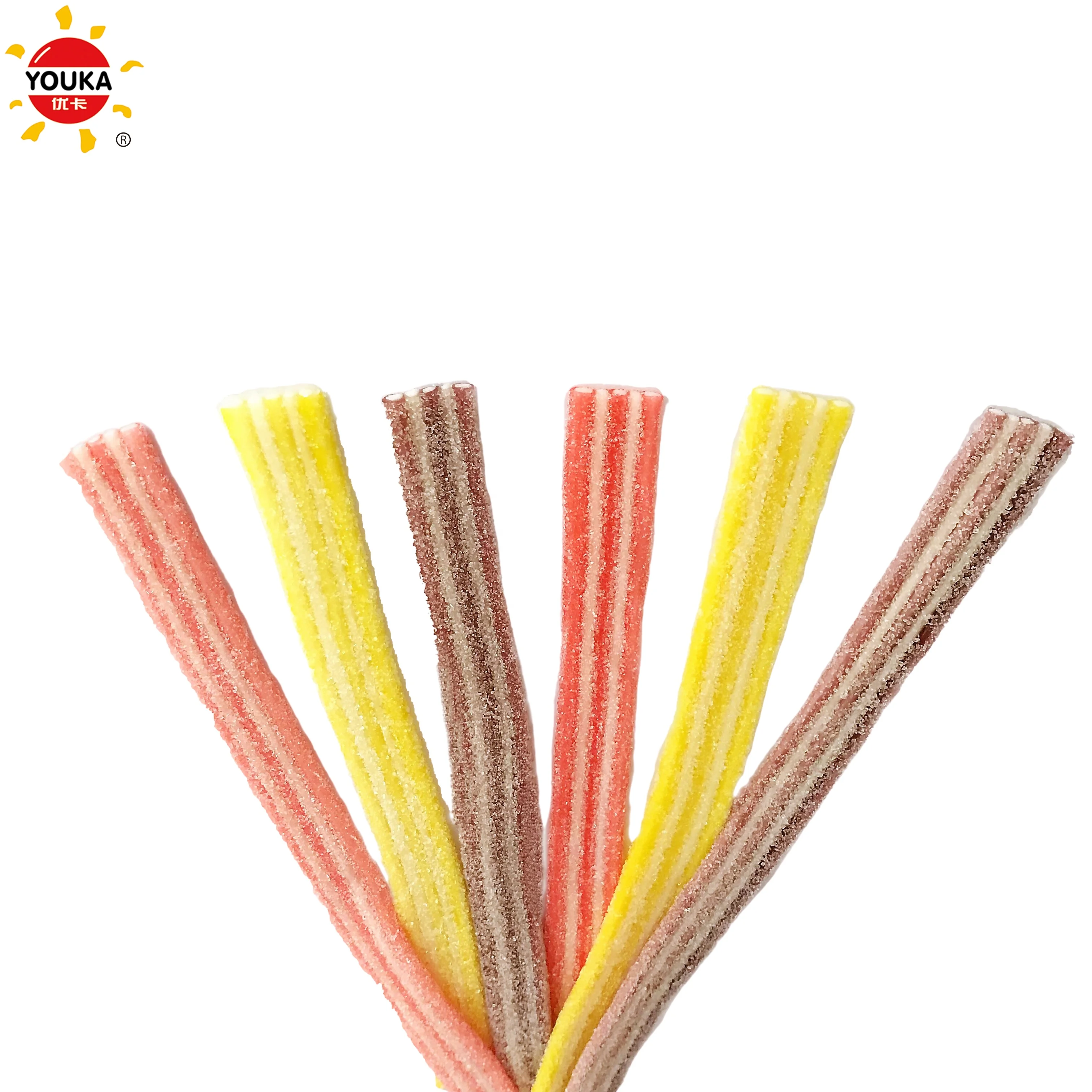 
12g Liquorice Soft Sour Candy Belt Shape Gummy Liquorice Candy 