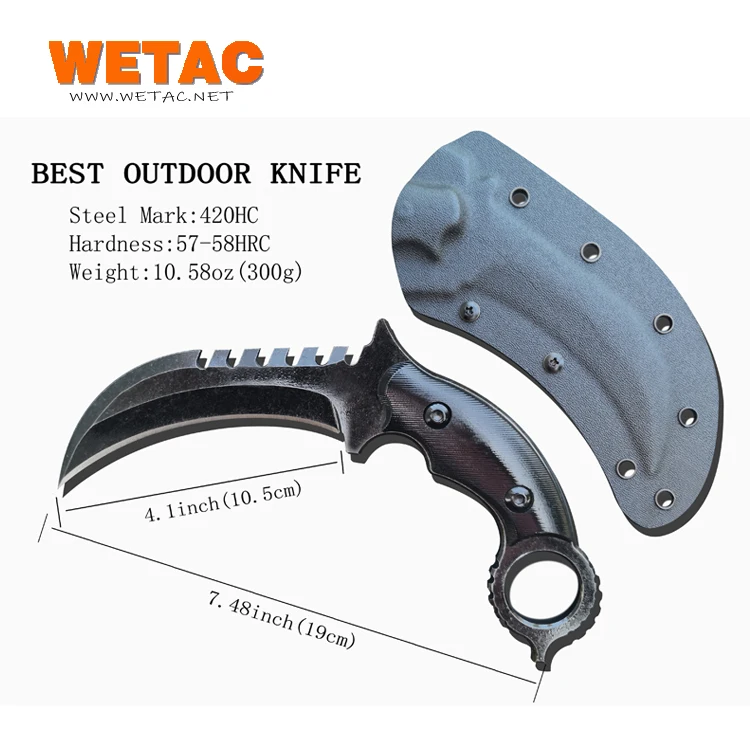  Уличные ножи Wetac лидер продаж нож для кемпинга с фиксированным клинком