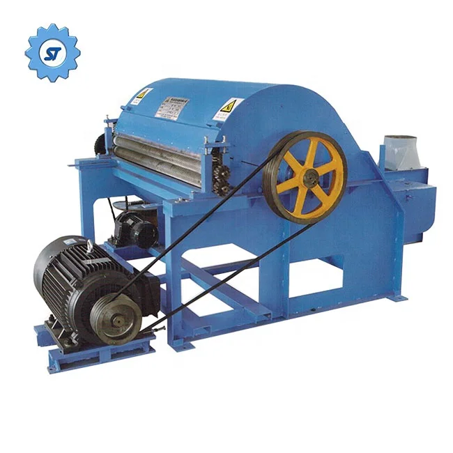 Polyester cotton yarn fiber opening pillow stuffing filling machine wool carding waste cotton fiber opener recycling machine