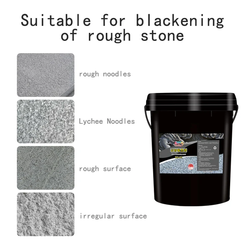 Hot sale ultra concentrated UV resistant dyeing material, solid content 60%, black dye applied to stone concrete mouth making