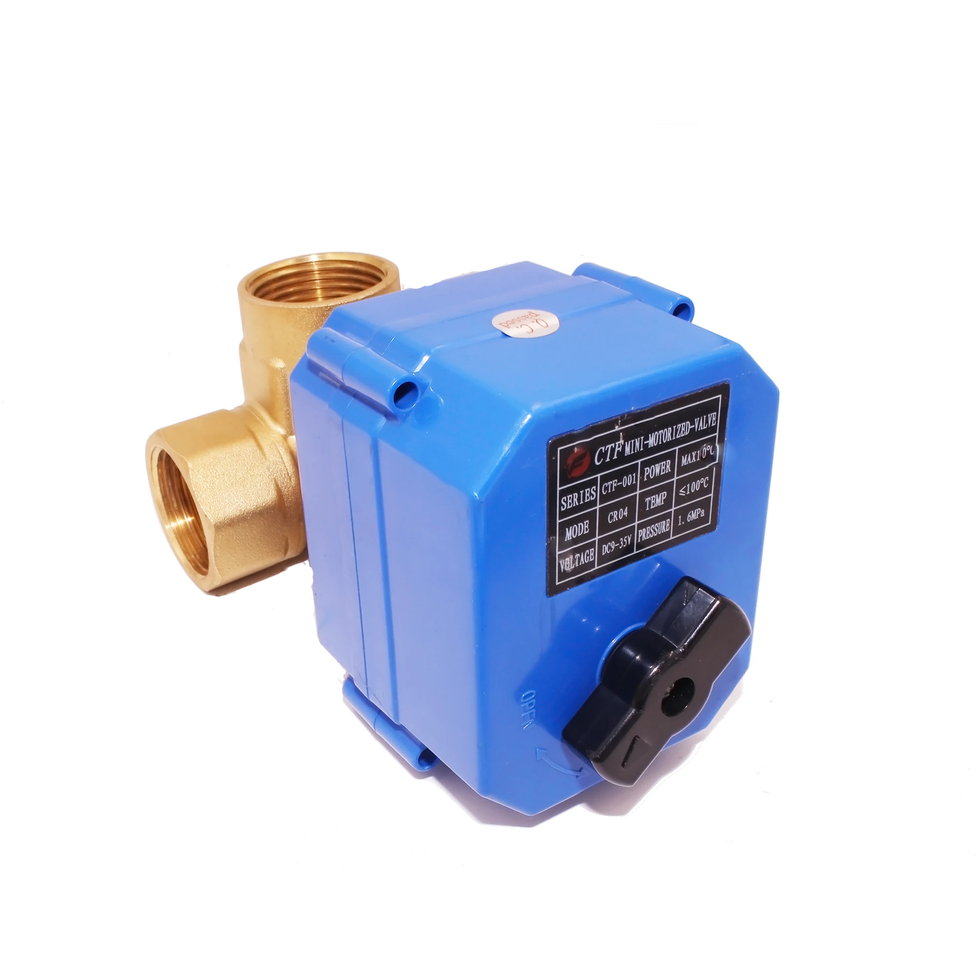 Solid 1' DN15 DN 20 DN25 DN32 DN40 DN50 UPVC SS BRASS 2 way 3 way motorized actuator ball valve