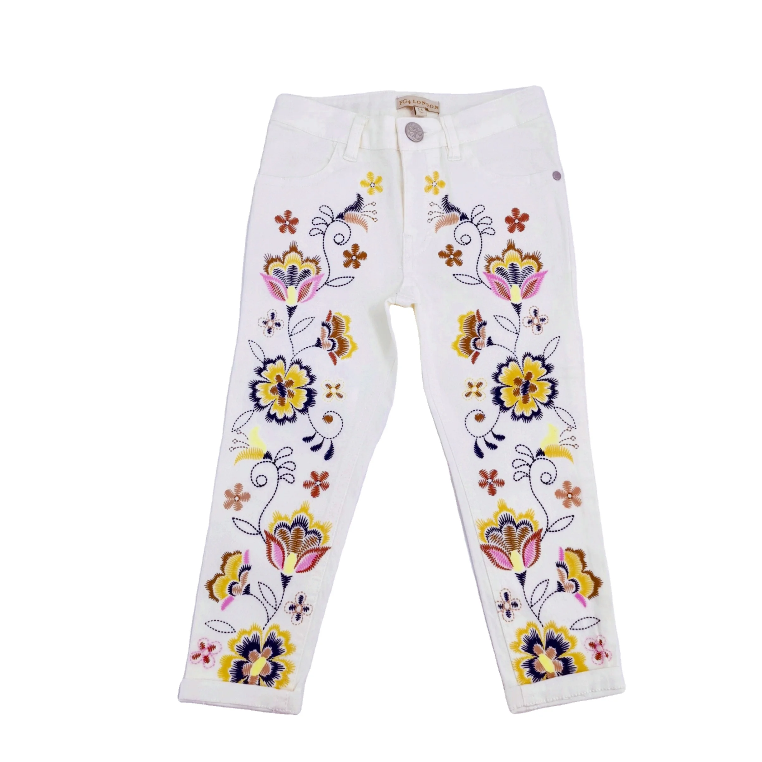 
Wholesale Jean for 3-14 year old little girl with soft feeling and lovely color 98% COTTON+2% SPANDEX 