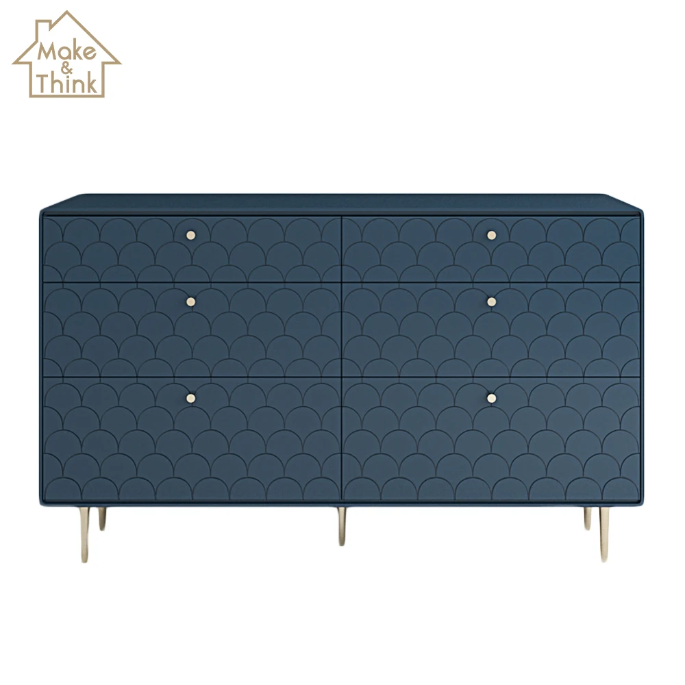 
Luxury living room wooden furniture chest of drawers 6 sideboard cabinets 