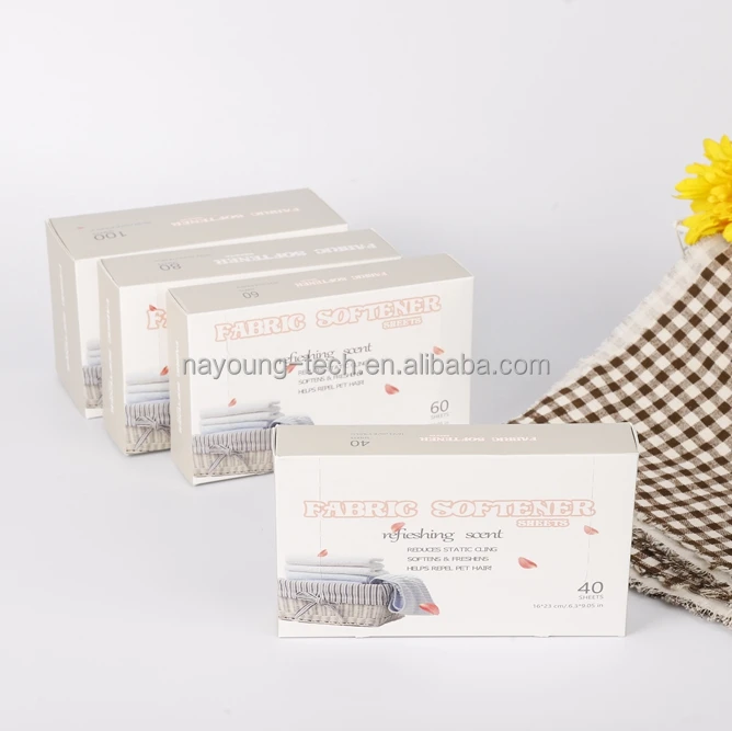 Factory Manufacturer Customized Logo Fragrant Sheets Fabric Conditioner Softener Dryer Sheets