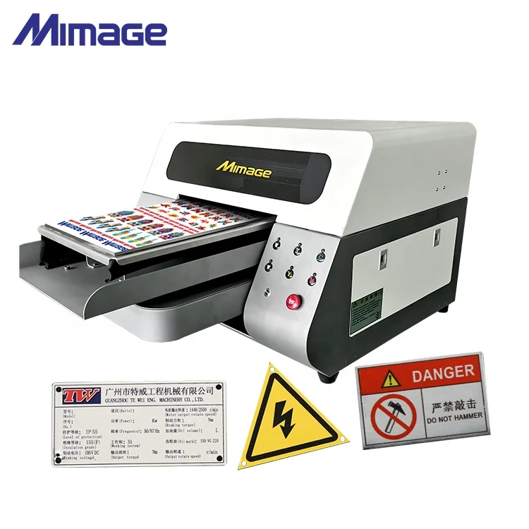 Mimage New Hot Sale UV A3 3D Sticker Labels Printing Machine