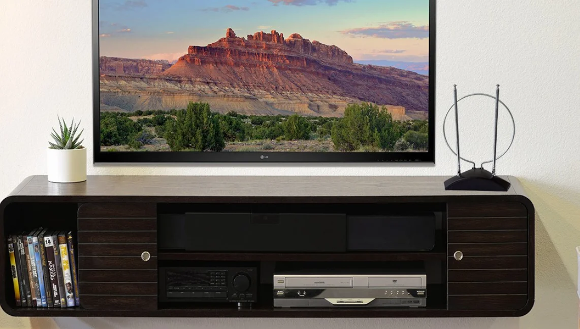 Antop HDTV 1080P Indoor Stylish Digital Antenna 360 Rotor HD TV UHF VHF 65 Miles