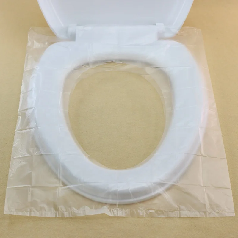 Individual Travel Disposable Waterproof Plastic Toilet Seat Cover Packaged for Individual Use